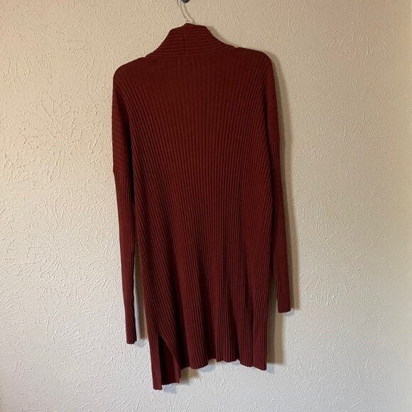 Abound Long Sleeve Open Front Ribbed Cardigan Sweater, Size L - Picture 3 of 4